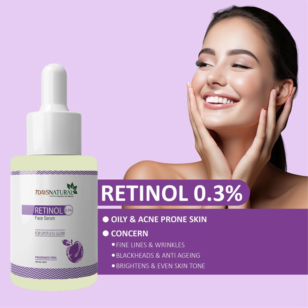 7 Days Organic Retinol Serum for Face | Grocsy