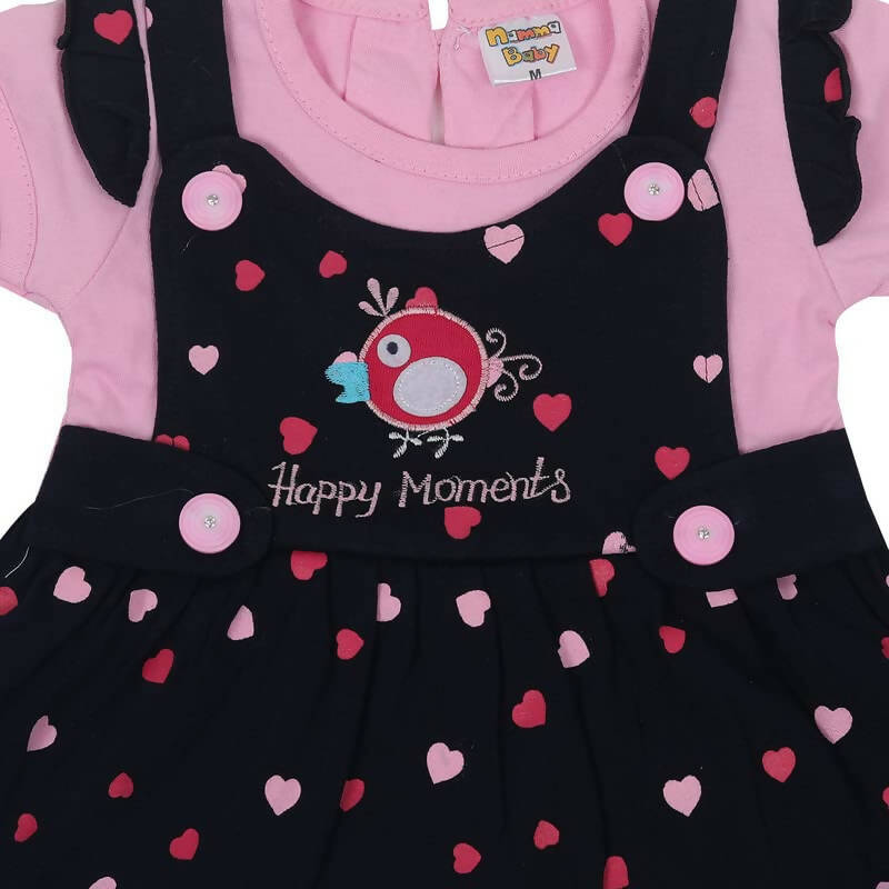NammaBaby Baby Girl's A-Line Mini Frock Dress - Pink 117 | Grocsy