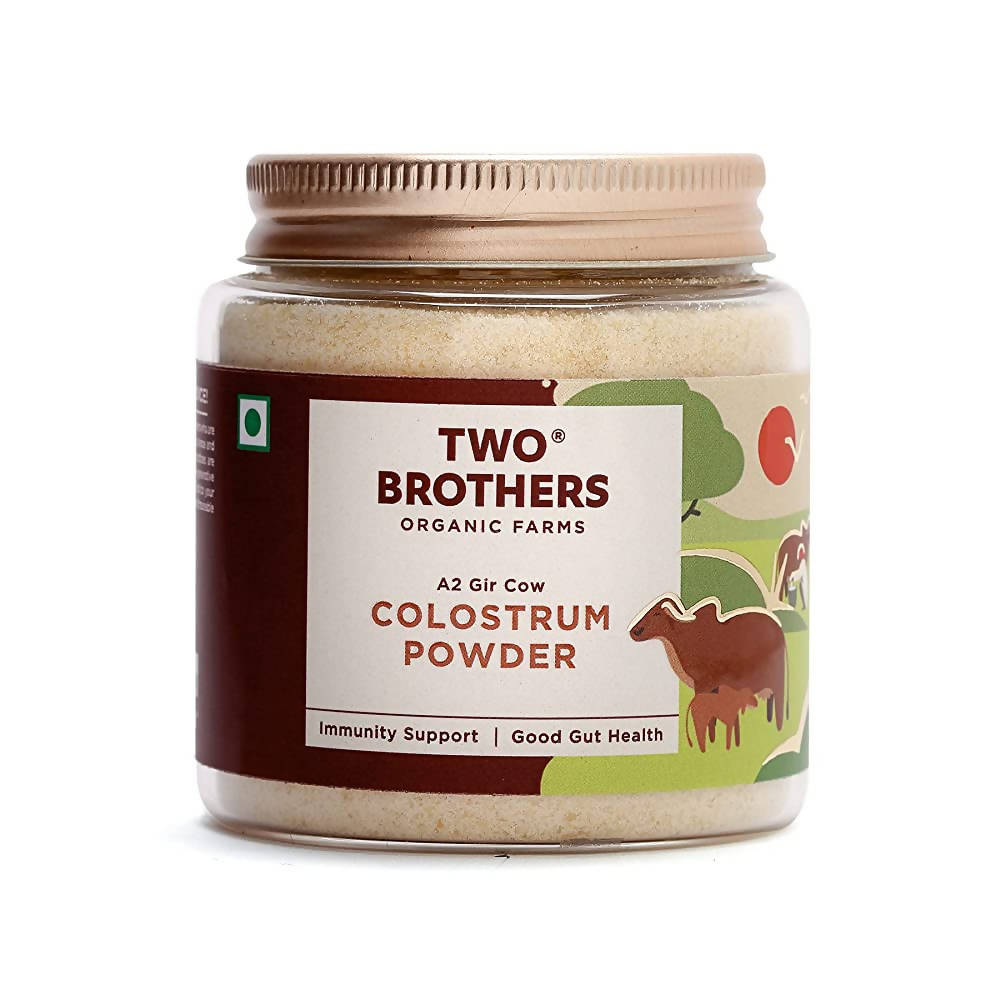 Two Brothers Organic Farms A2 Gir Cow Colostrum Powder | Grocsy