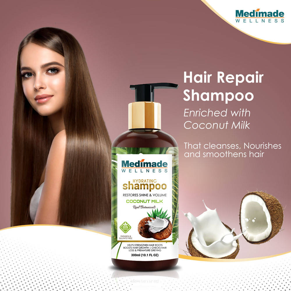 Medimade Wellness Hydrating Shampoo With Coconut Milk | Grocsy