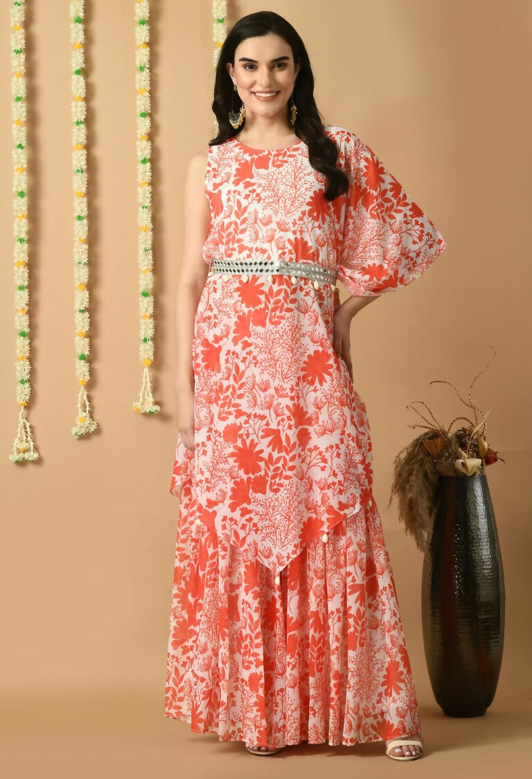 Joban Fashion Red Maslin Kurta Set | Grocsy