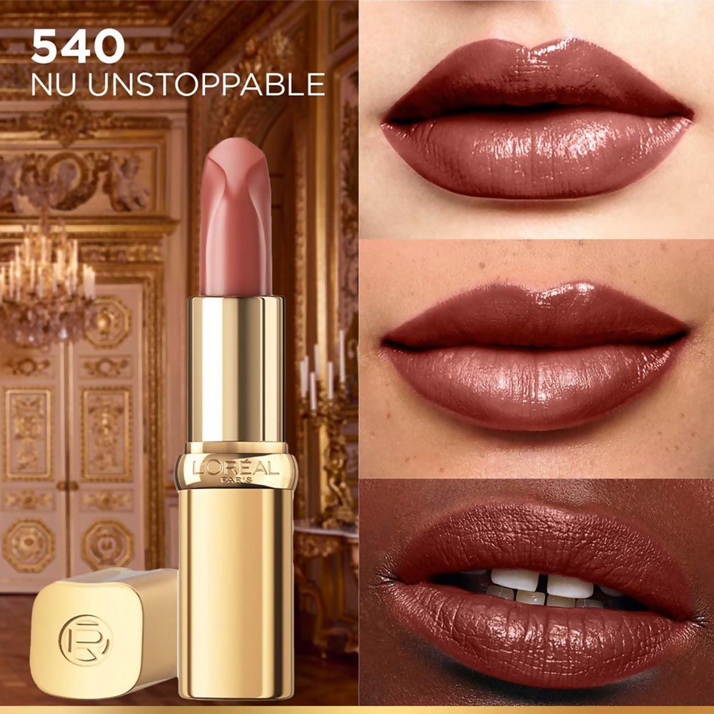 L'Oreal Paris Color Riche Satin Lipstick - 540 Nu Unstoppable | Grocsy