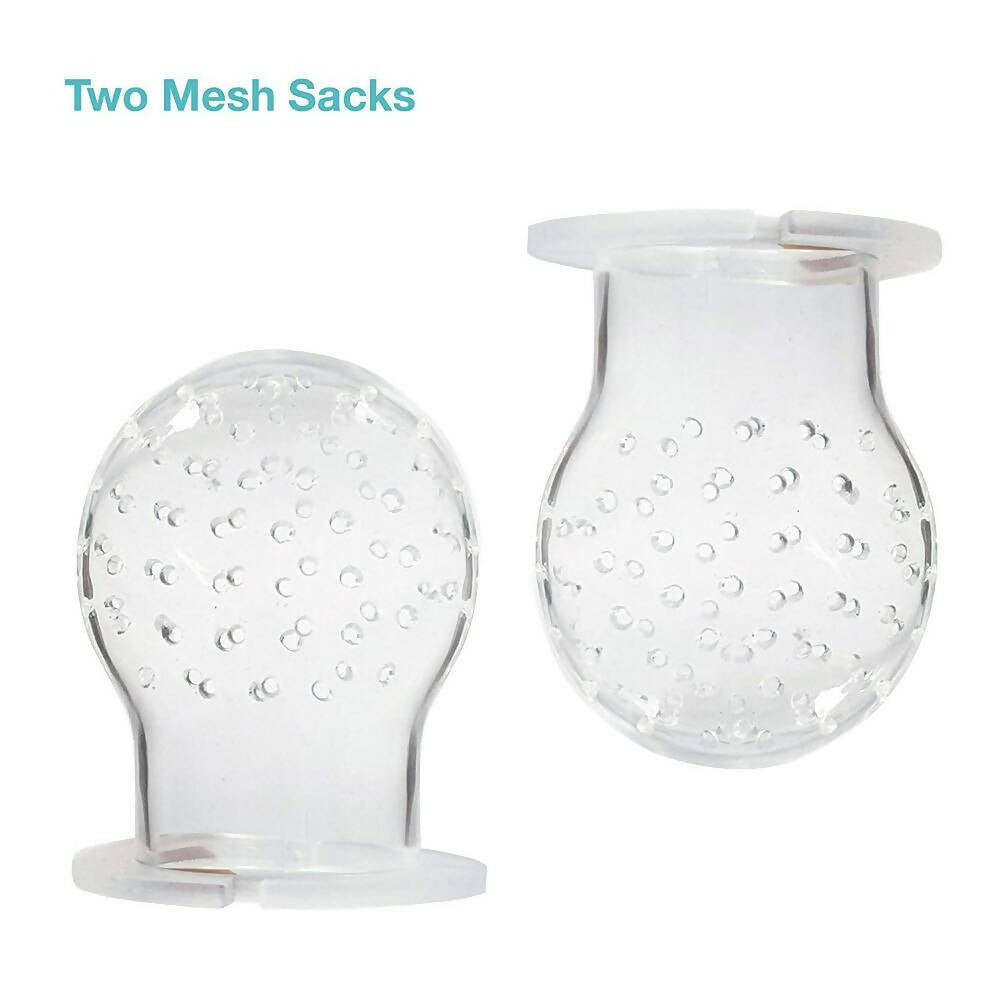 LuvLap Silicone Food/Fruit Nibbler with Extra Mesh | Grocsy