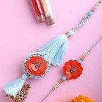 Bhaiya Bhabhi Tassel Rakhi Set & Gulab Jamun | Grocsy
