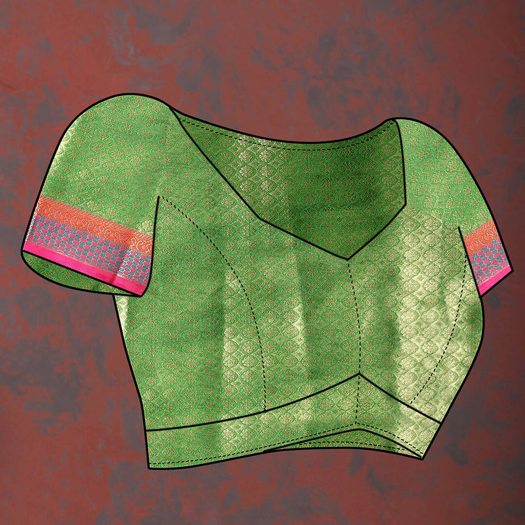 Lorenvalley Fashion Magenta Kanjivaram Silk Woven Design with Zari Weaving Saree | Grocsy
