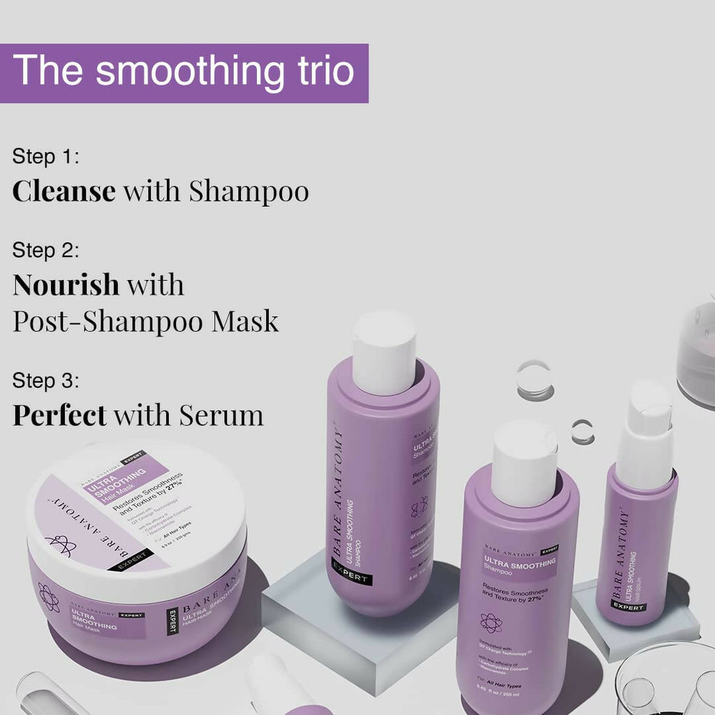 Bare Anatomy Ultra Smoothing Hair Serum, Restores Smoothness | Grocsy