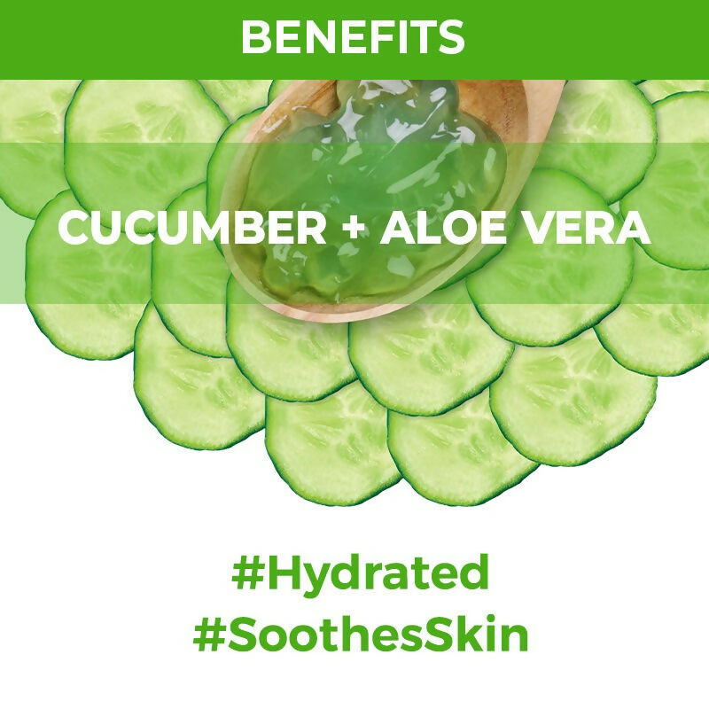 Nykaa Skin Secrets Indian Rituals Cucumber + Aloe Vera Sheet Mask For Toned & Hydrated Skin | Grocsy