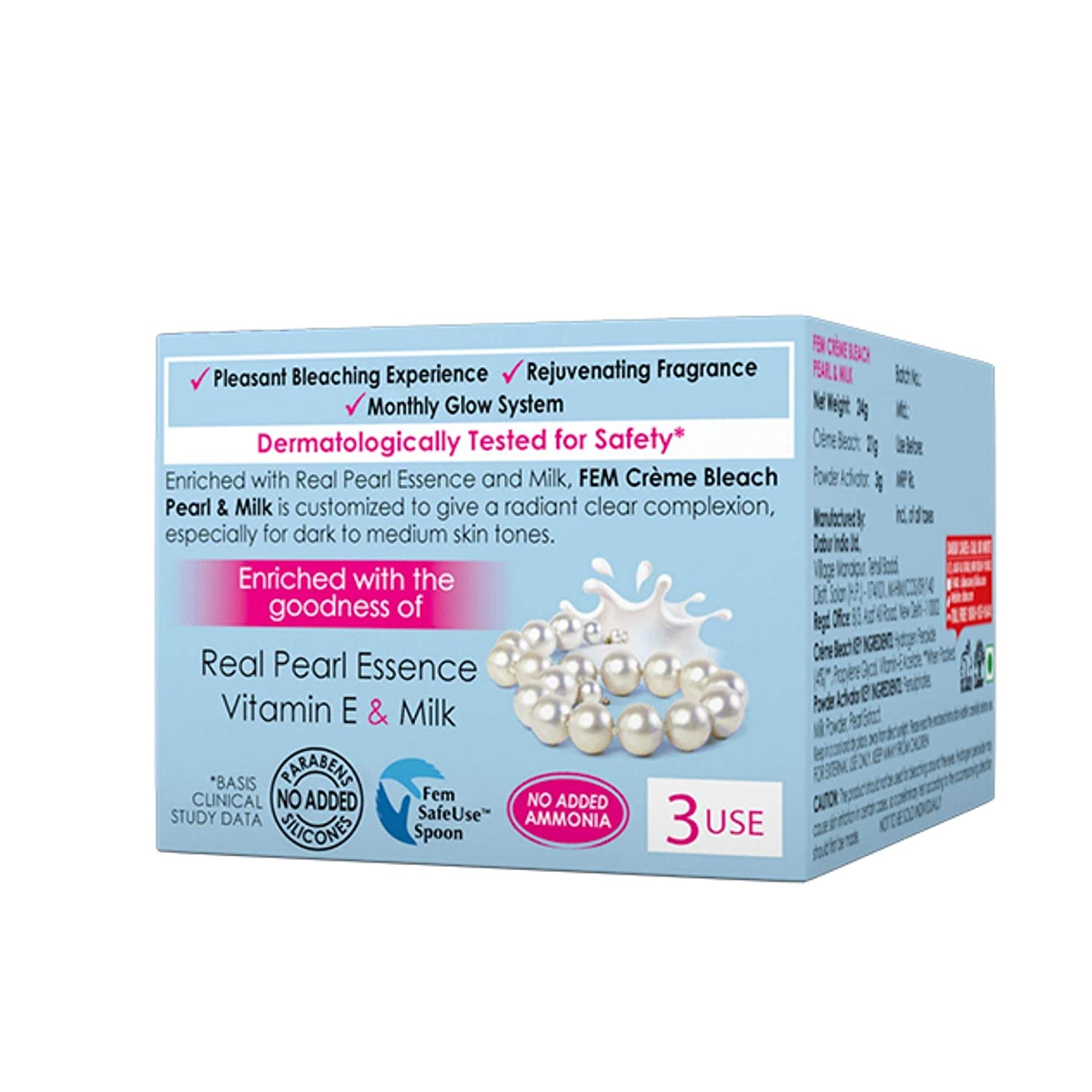 Fem Fairness Naturals Pearl Cream Bleach | Grocsy