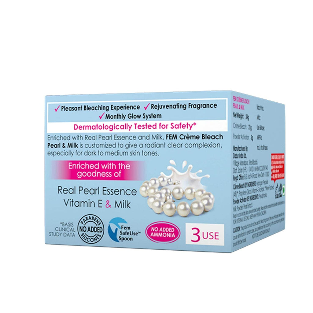Fem Fairness Naturals Pearl Cream Bleach | Grocsy