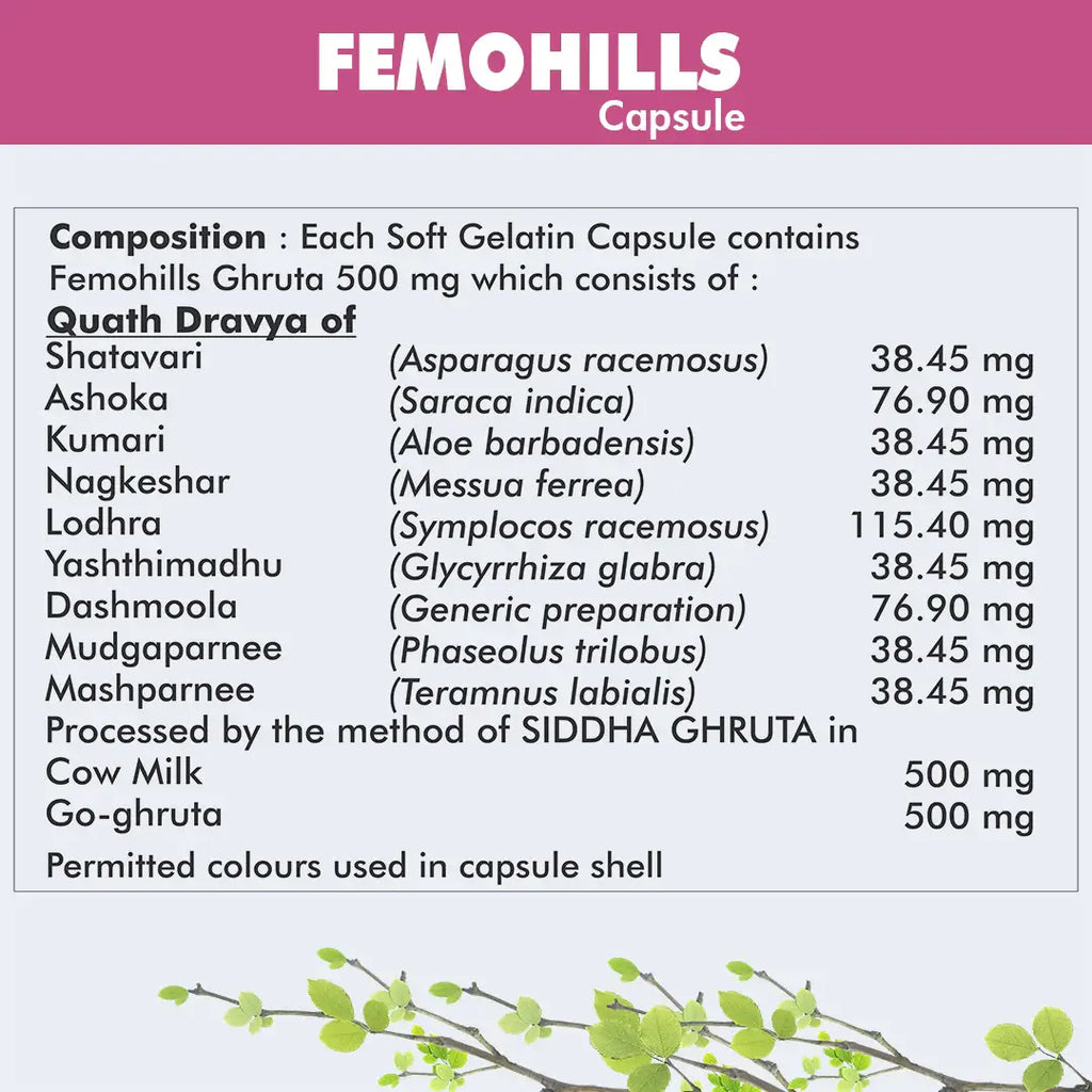 Herbal Hills Ayurveda Femohills Capsules | Grocsy
