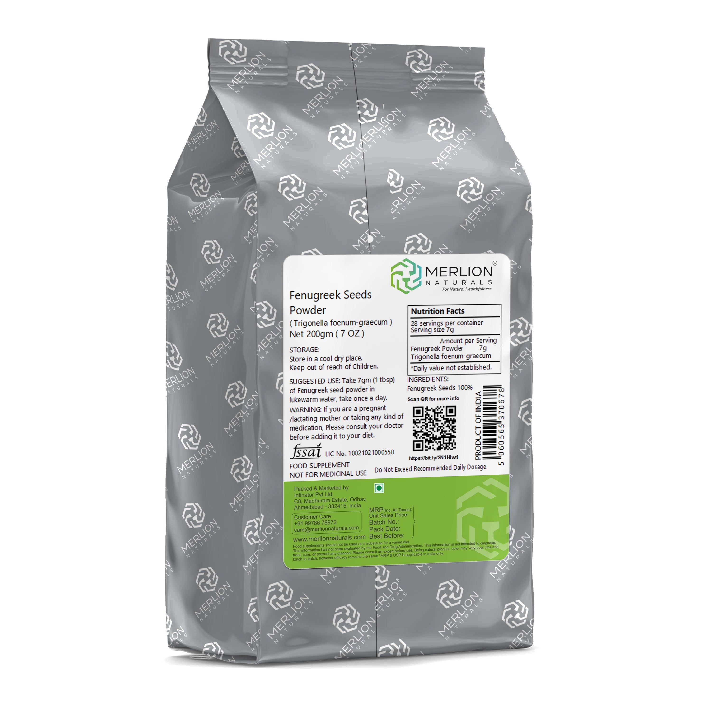 Merlion Naturals Fenugreek Seeds Powder | Grocsy