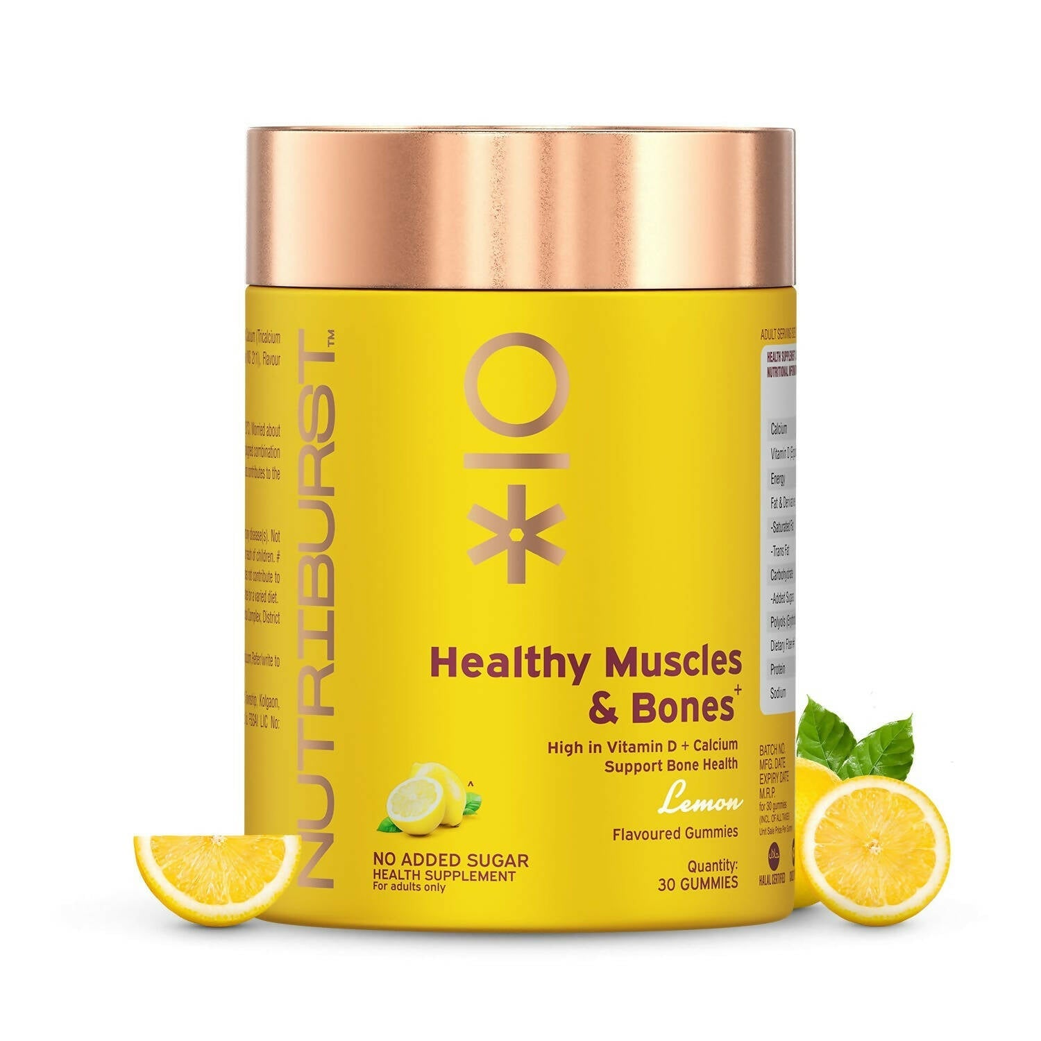 Nutriburst Healthy Muscles & Bones Gummies With Calcium & Vitamin D | Grocsy