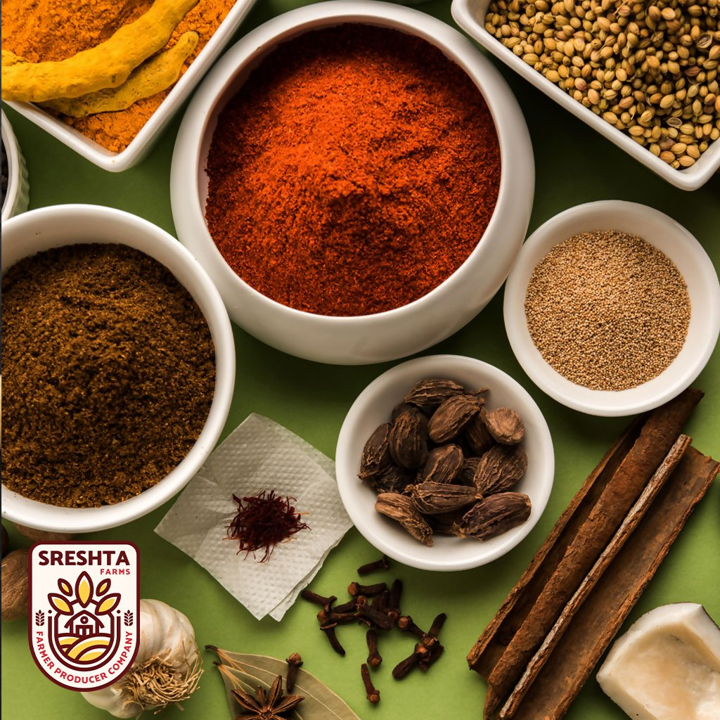 Sreshta Farms Natural Masala Chilli Powder (Kura Karam) | Grocsy