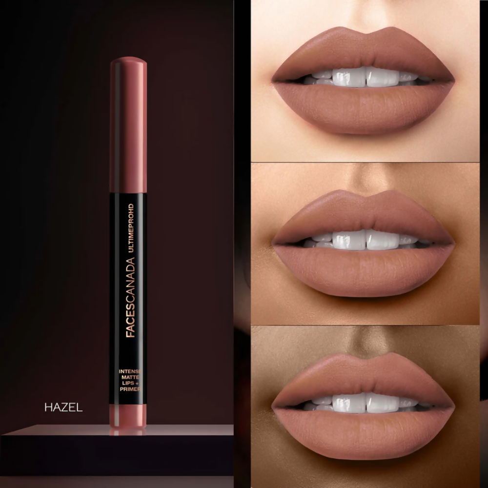 Faces Canada Ultime Pro HD Intense Matte Lips + Primer - Hazel 19 | Grocsy