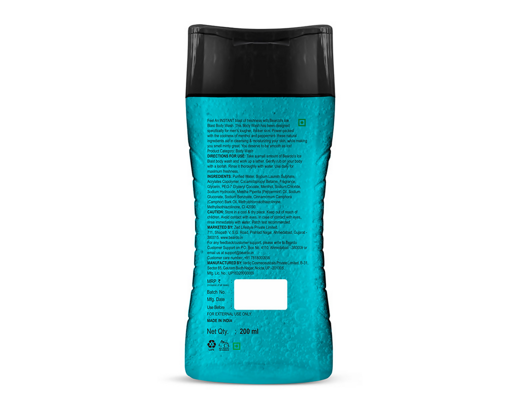 Beardo Ice Blast Body Wash | Grocsy