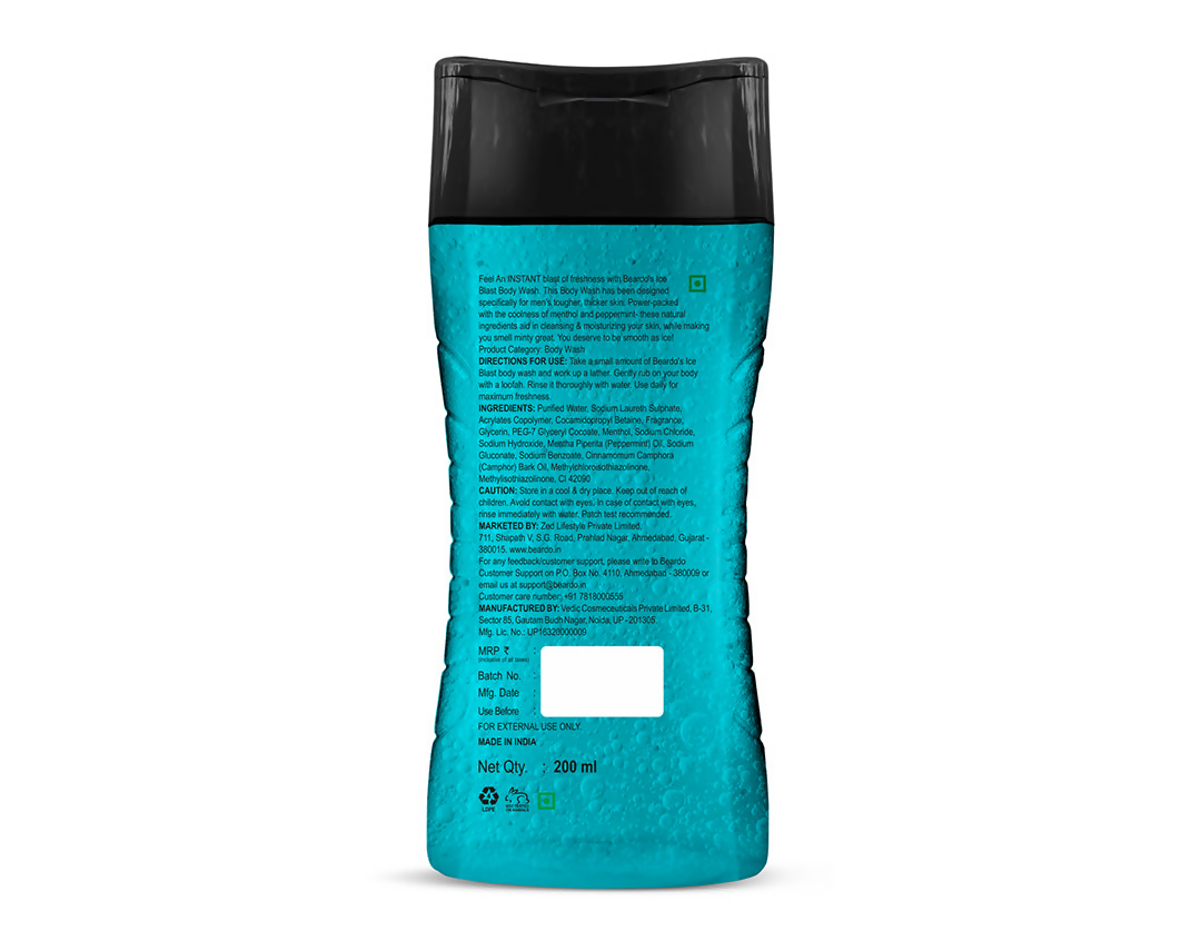 Beardo Ice Blast Body Wash | Grocsy