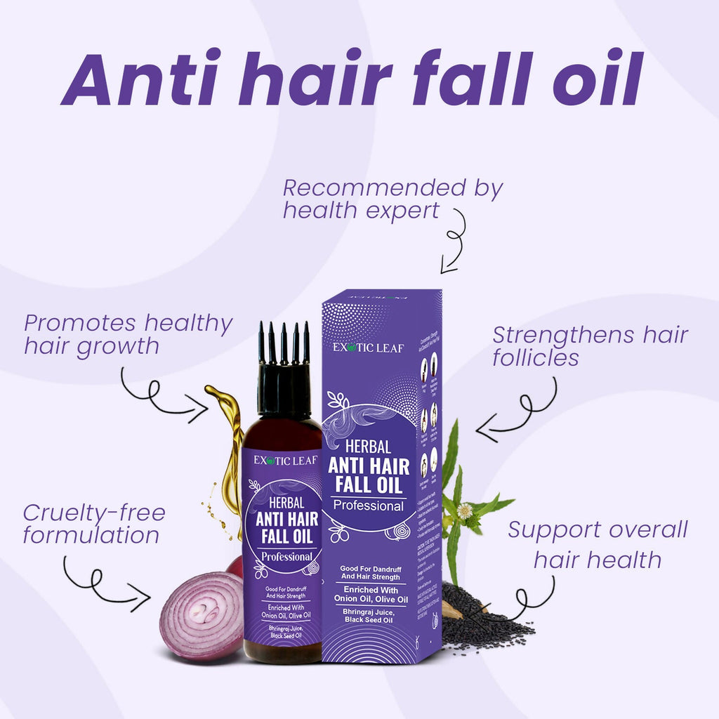 Exotic Leaf Anti Hair Fall Oil | Grocsy