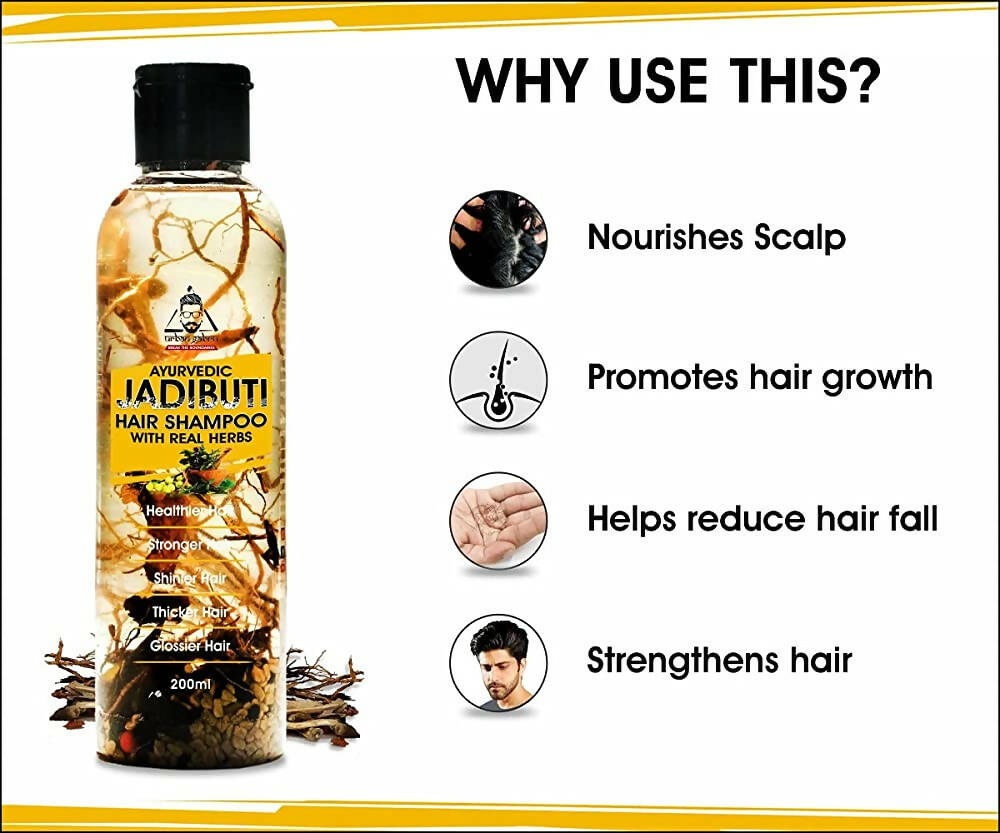 Urbangabru Ayurvedic Jadibuti Hair Shampoo - Limited Time Offer | Grocsy