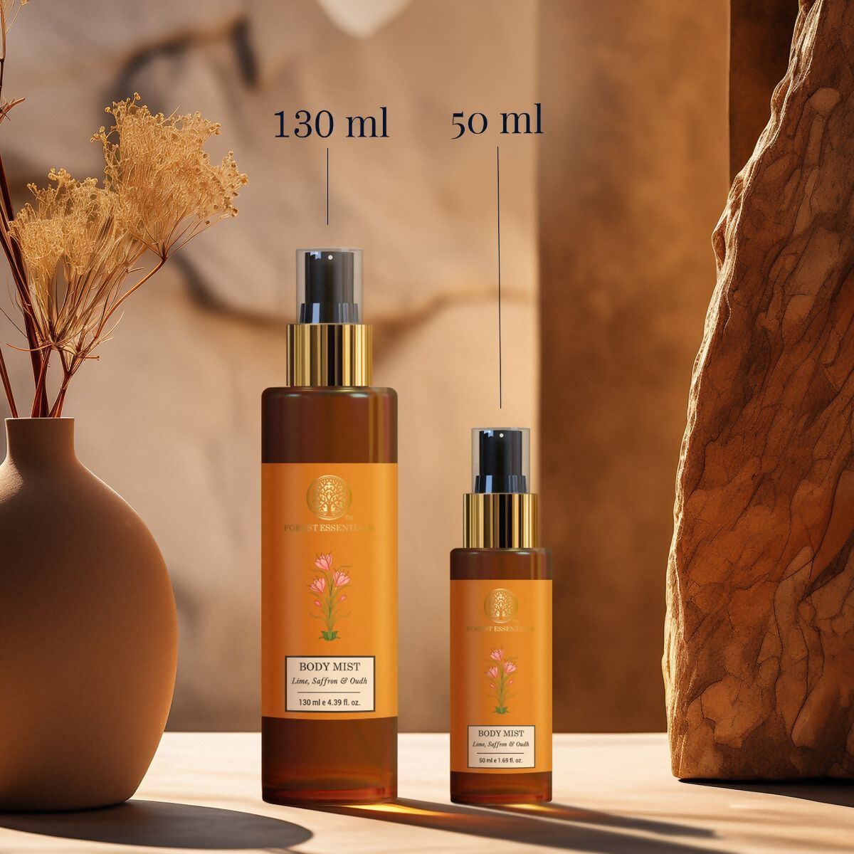 Forest Essentials Scented Body Mist Lime Saffron & Oudh | Grocsy