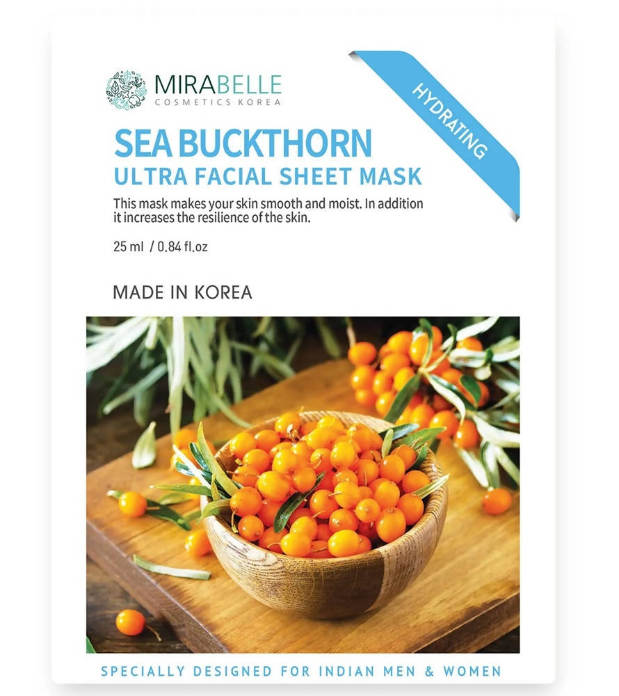 Mirabelle Korea Sea Buckthorn Ultra Facial Sheet Mask | Grocsy