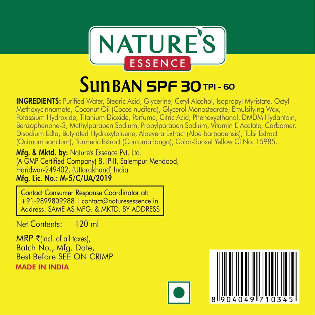 Nature?? Essence SunBan SPF 30 Sunscreen Lotion | Grocsy