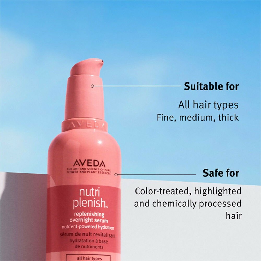 Aveda Nutriplenish Hydrating Serum for Dry & Frizzy Hair with Coconut Oil | Grocsy