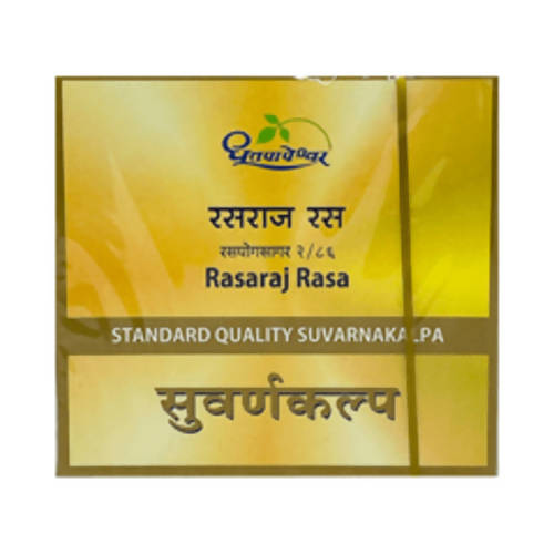 Dhootapapeshwar Rasaraj Rasa Standard Quality Suvarnakalpa Tablets | Grocsy