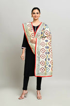 Joban Fashion Multi Color Cotton Embroidery Work Phulkari Dupatta | Grocsy