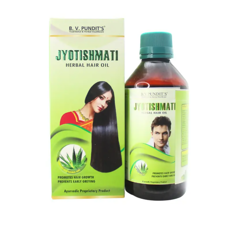 B V Pundit's Jyotishmati Herbal Hair Oil | Grocsy