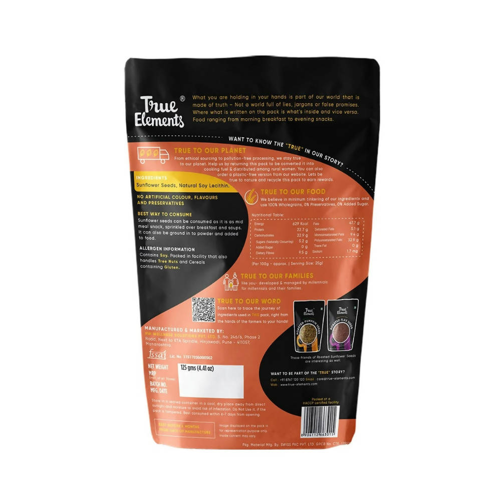 True Elements Roasted Sunflower Seeds | Grocsy