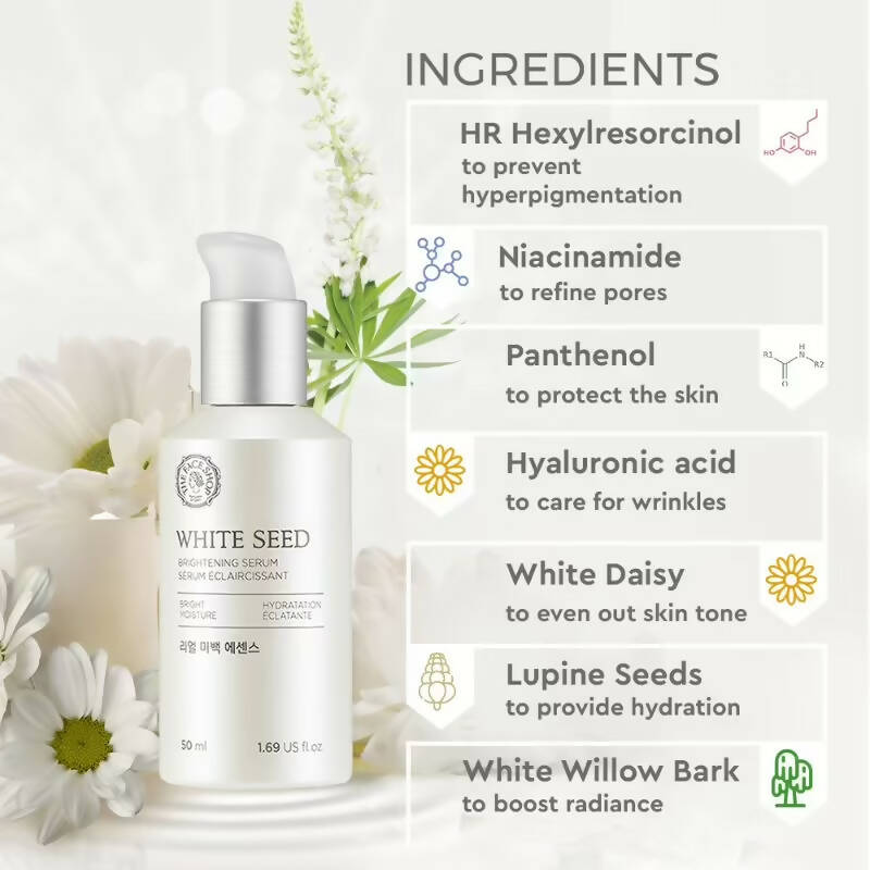 The Face Shop White Seed Brightening Serum - Korean Skincare | Grocsy