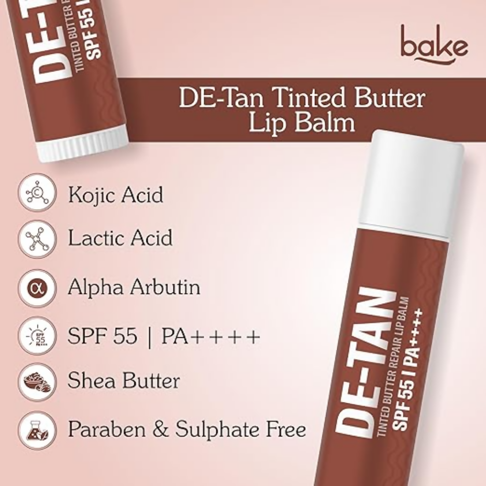 Bake De-Tan Tinted Butter Lip Balm SPF 55PA++++ | Grocsy