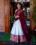 Lehenga Mart Designer Wedding Lehenga Choli For Women - White | Grocsy