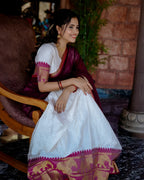 Lehenga Mart Designer Wedding Lehenga Choli For Women - White | Grocsy