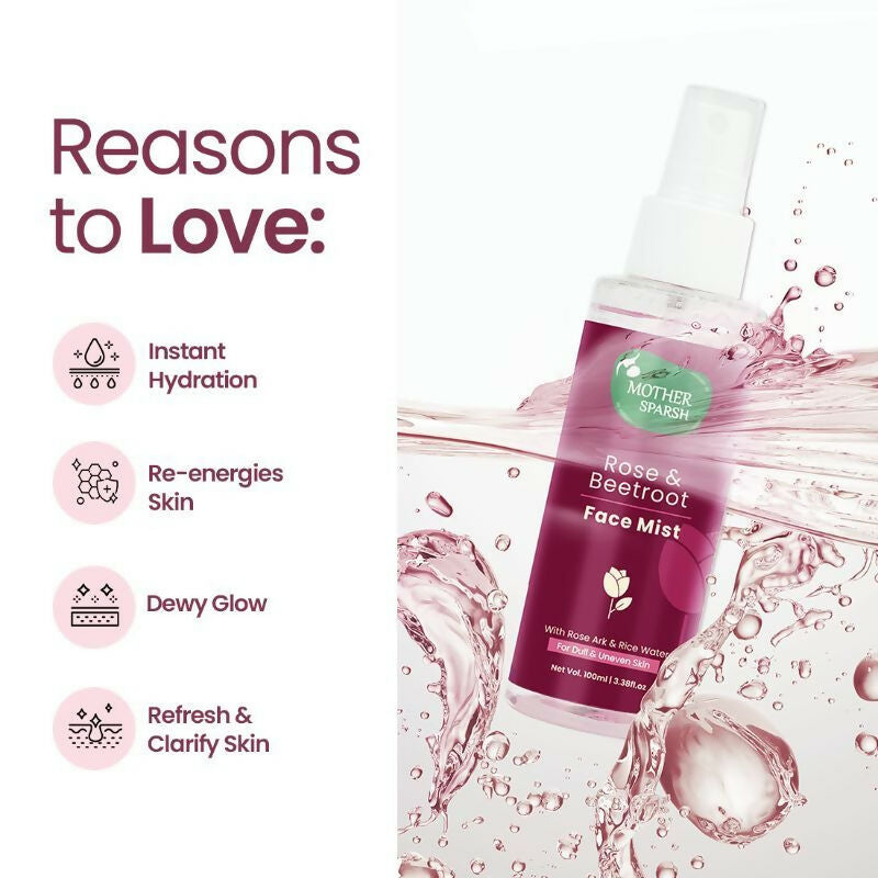 Mother Sparsh Rose & Beetroot Face Mist | Grocsy