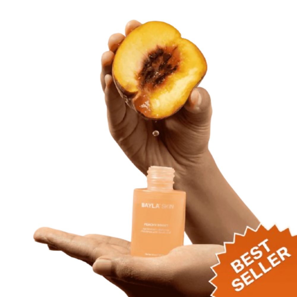 Bayla Skin Peach & 2% Alpha Arbutin Triple-Action Face Serum | Grocsy