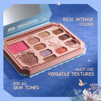 Nykaa Cosmetics X Bridgerton Face & Eye Multi-Texture Eyeshadow Blush & Contour Palette | Grocsy