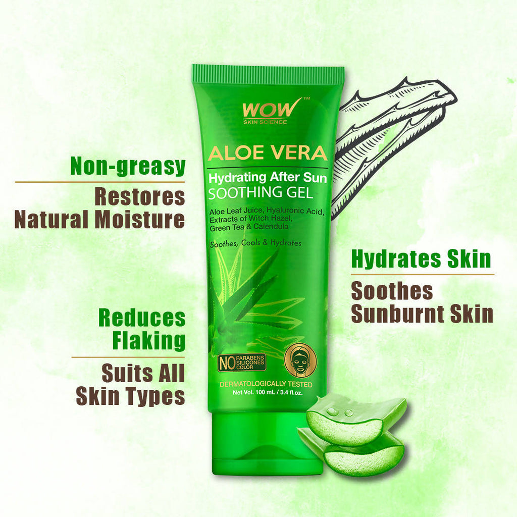 Wow Skin Science Aloe Vera Hydrating After Sun Soothing Gel | Grocsy
