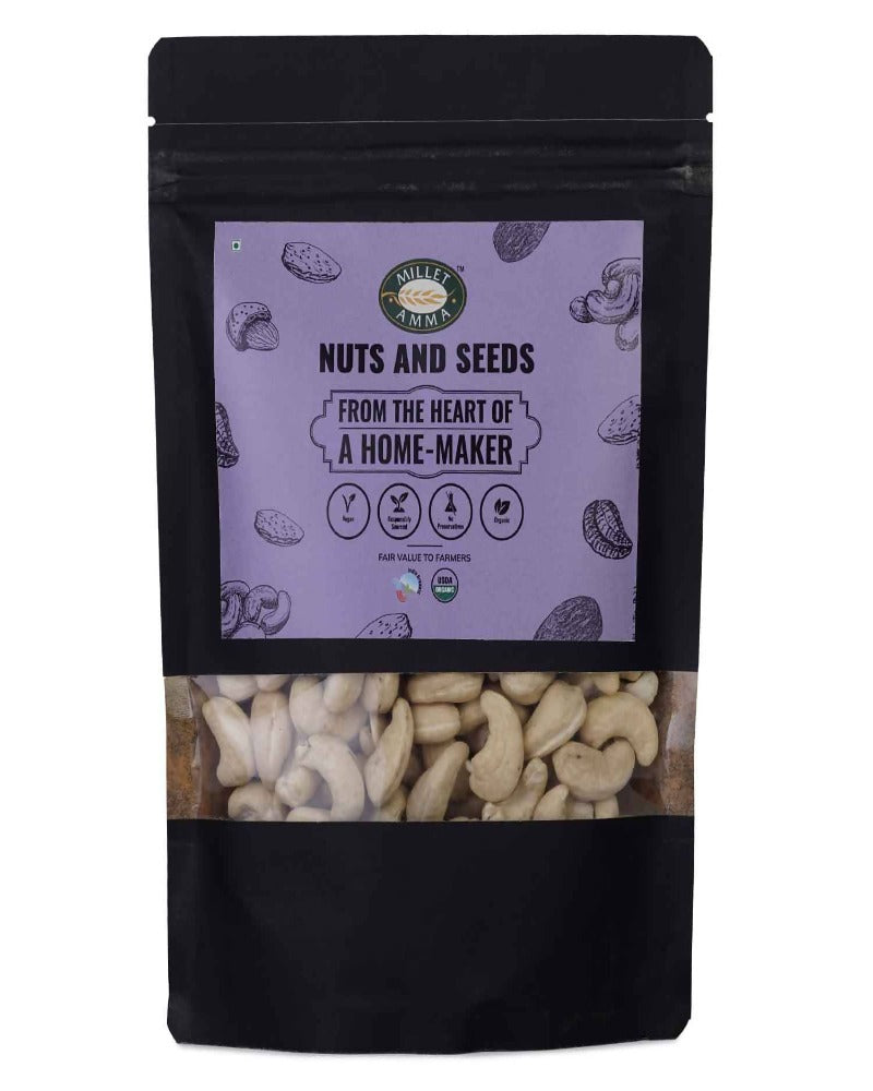 Millet Amma Organic Cashew Nuts | Grocsy