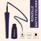 Ronzille Smudgeproof And Waterproof Liquid Matte Eyeliner - Blue | Grocsy