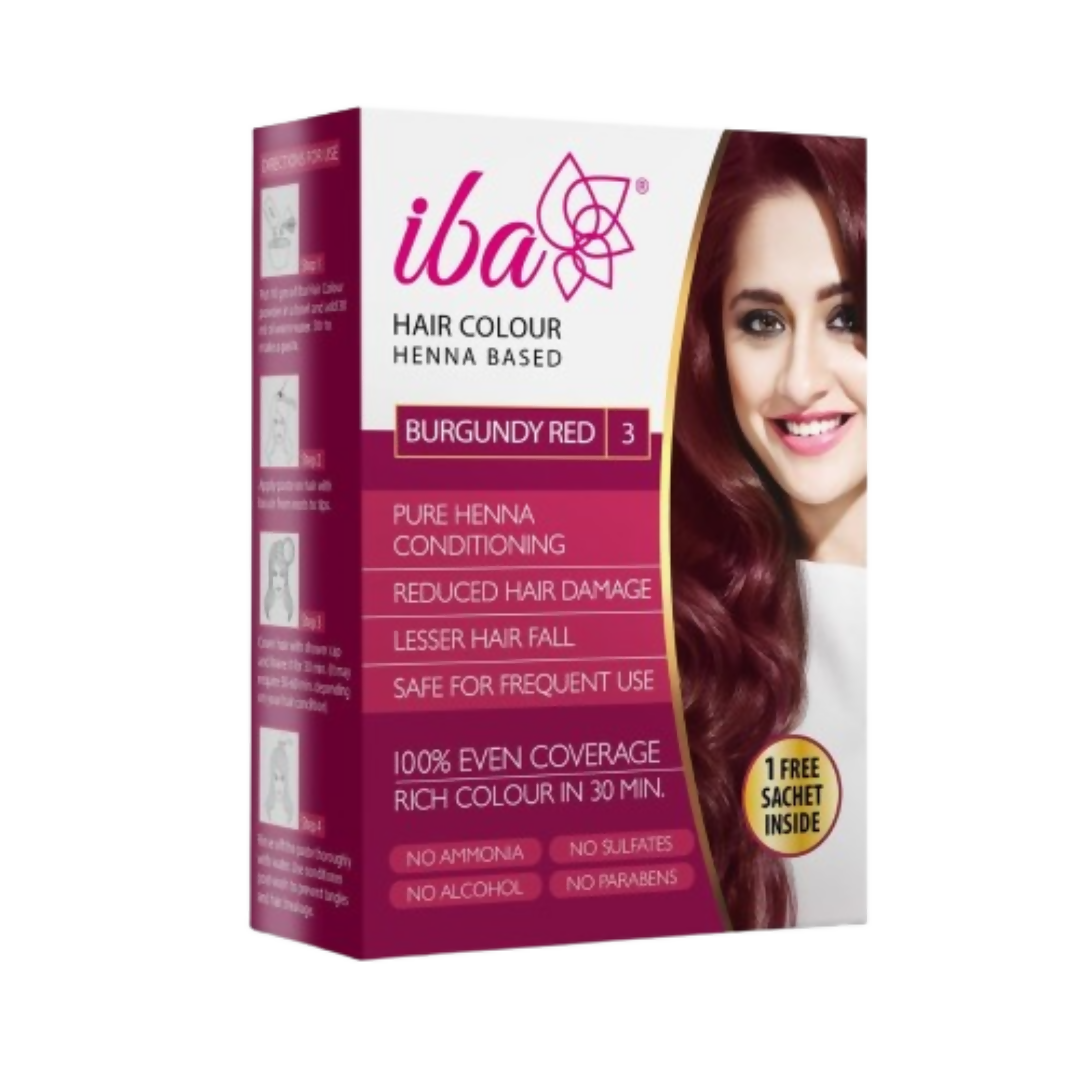 Iba Hair Color - Burgundy Red | Grocsy