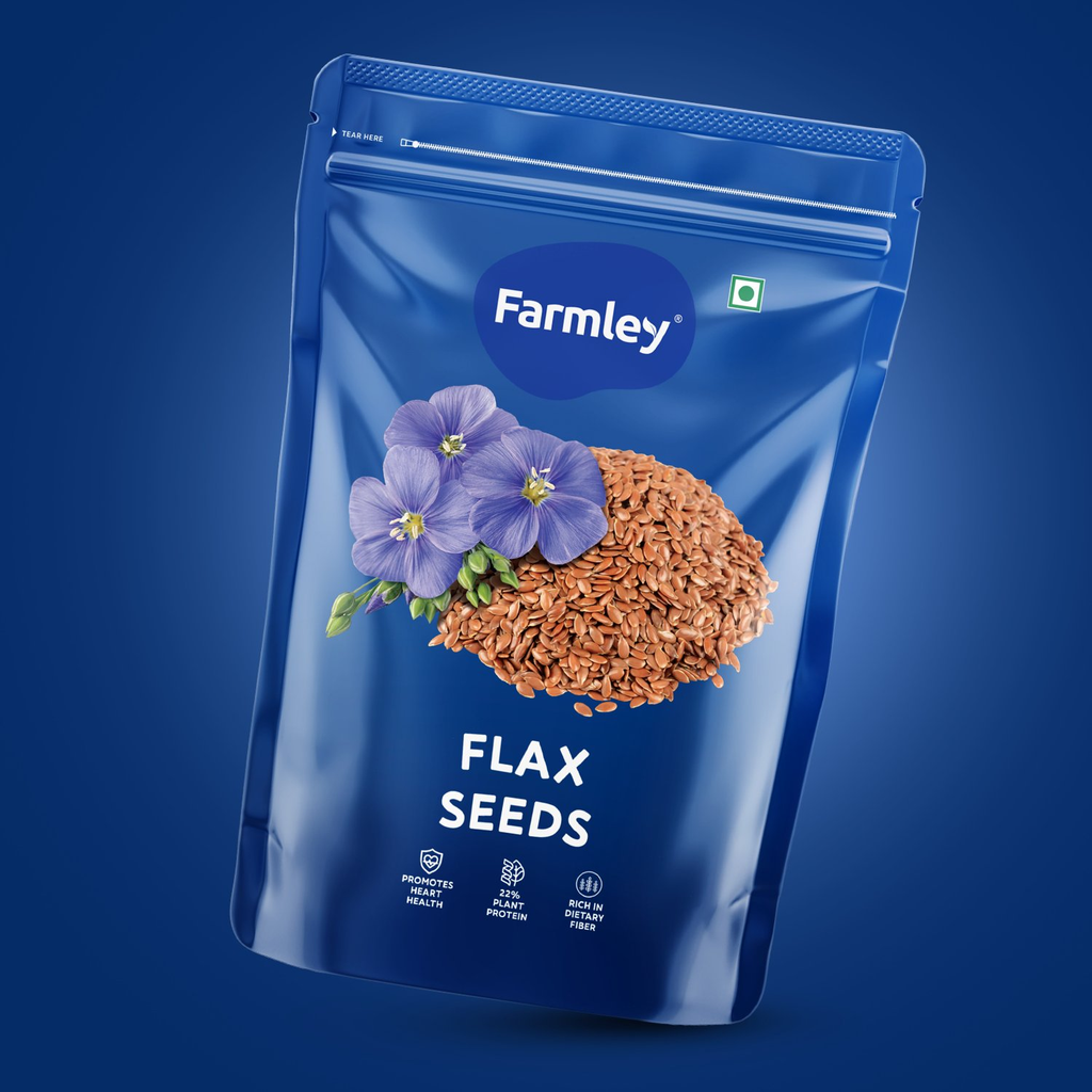 Farmley Premium Flax Seeds (Alsi) | Grocsy