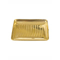 Spillbox Gold-Toned Brass Rectangular Lines Thali Pooja Essential | Grocsy