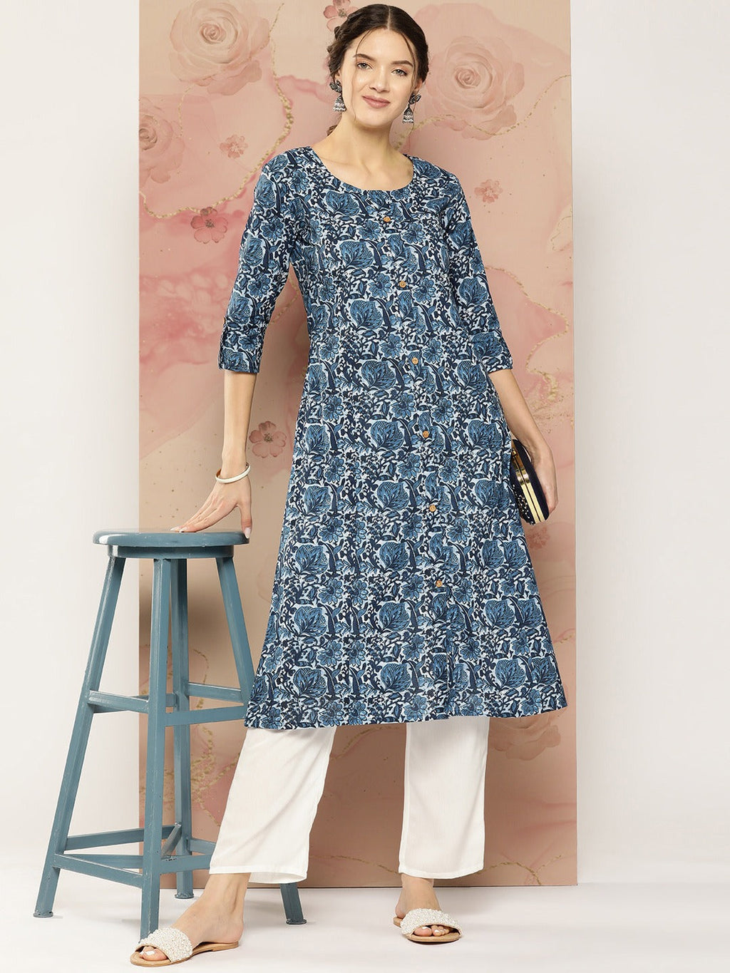 Yufta Floral Printed Kurta | Grocsy