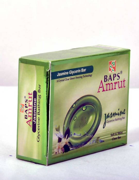 Baps Amrut Jasmine Glycerin Bathing Bar | Grocsy