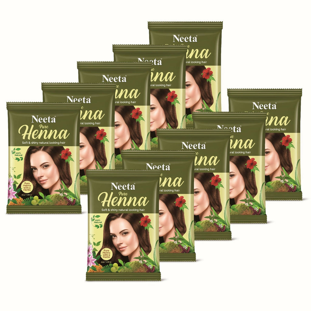 Neeta Pure Henna Soft & Shiny Natural Brown Hair Color | Grocsy