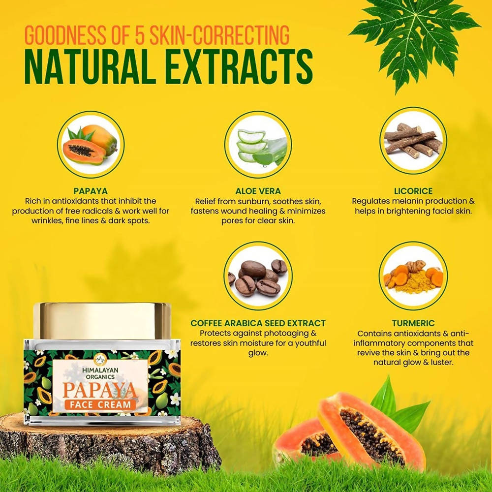 Himalayan Organics Papaya Face Cream | Grocsy