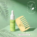 Natural Vibes Kansa Hair Comb for Hair Fall, Growth, Circulation & Stress Relief | Grocsy