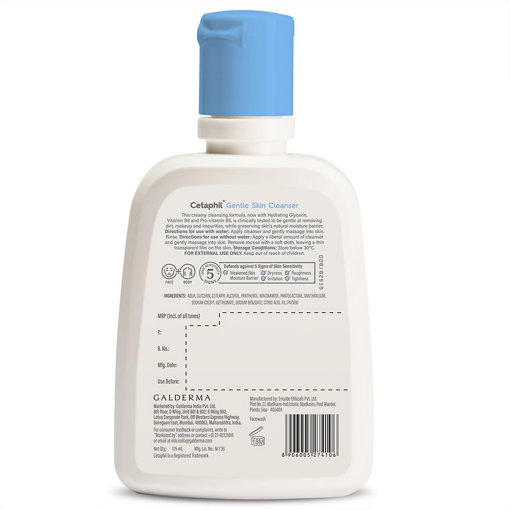 Cetaphil Paraben, Sulphate-Free Gentle Skin Hydrating Face Wash | Grocsy