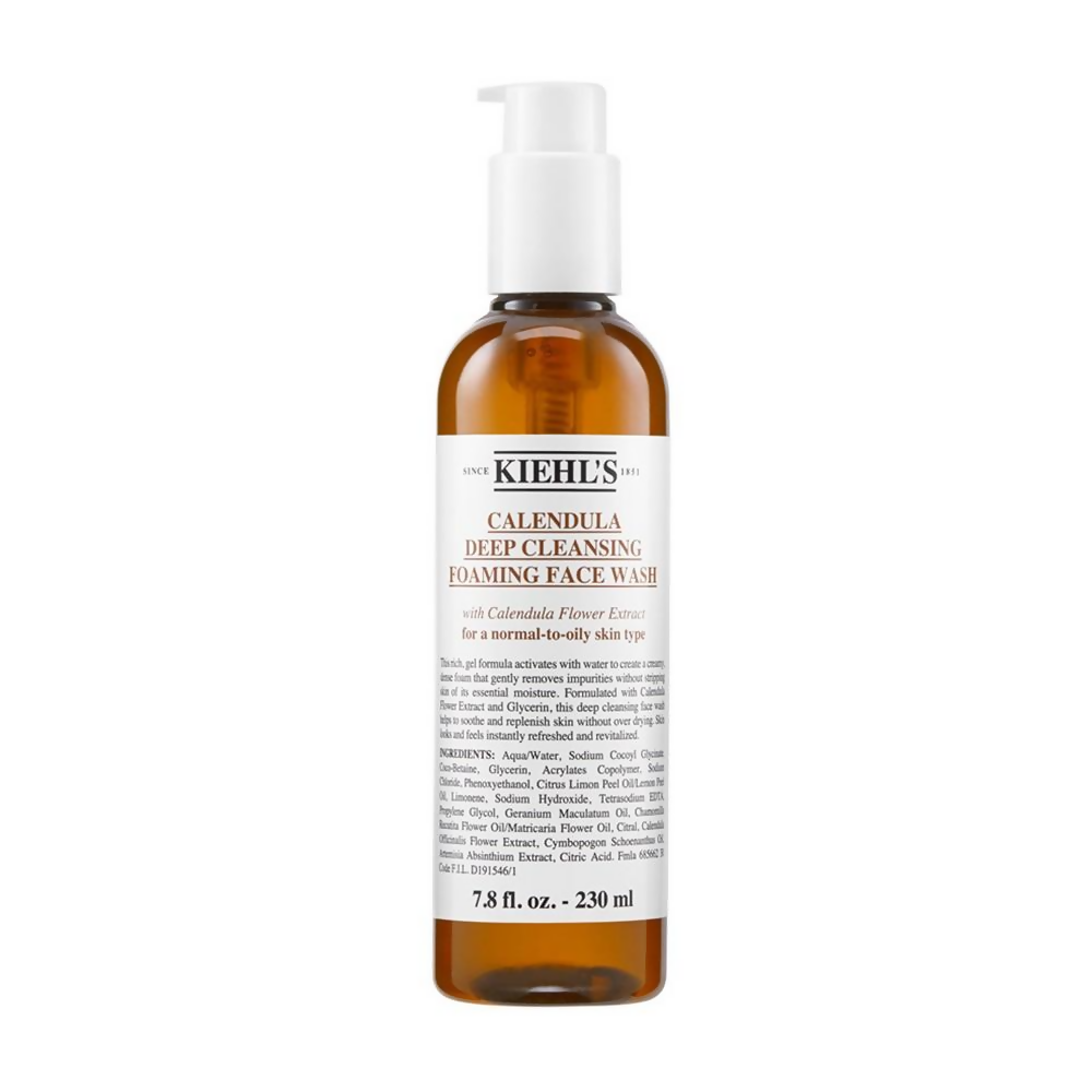 Kiehl's Calendula Deep Cleansing Foaming Face Wash With Glycerin | Grocsy